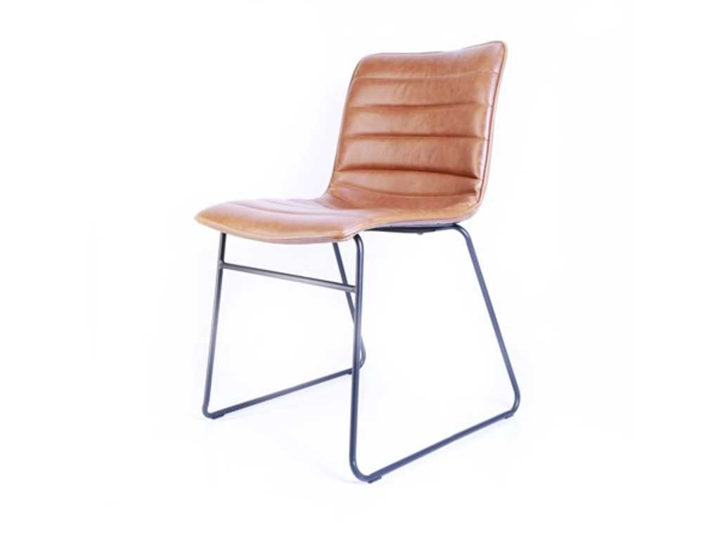8x design dining chair SM cognac