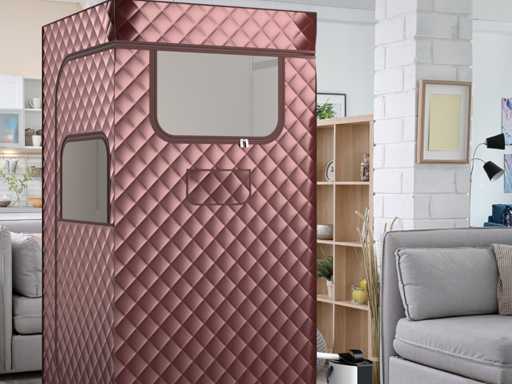 Stoomsauna, thuissauna, geïntegreerde saunacabine met 3-liter stoomgenerator