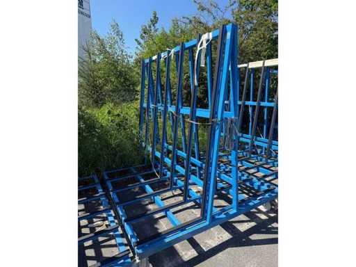 Glazen Transporttrolley - Glas Transport Trolley Raamframe Castors Glas Transport Transport Trolley Transport Trolley Trolley