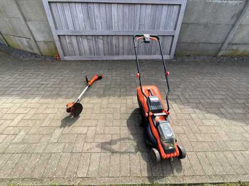 PowerPlus Batterie-Rasenmäher + Rasentrimmer-Set (20V) – inklusive Batterie und Ladegerät (2x)