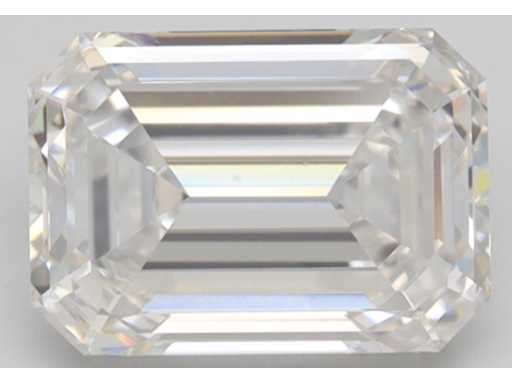 Diamant - 0.52 carat Emerald geslepen diamant (gecertificeerd)