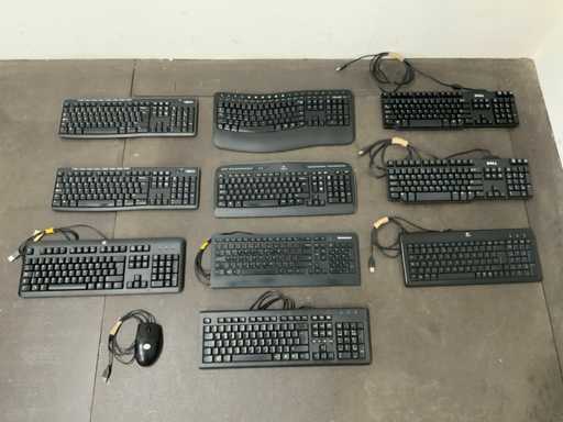 Dell, Microsoft, Logitech, Lenovo, HP Keyboard (10x)