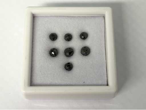 Diamant 3.10 carat zwarte natuurlijke diamant