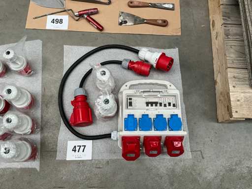 HBM 3-way distribution block