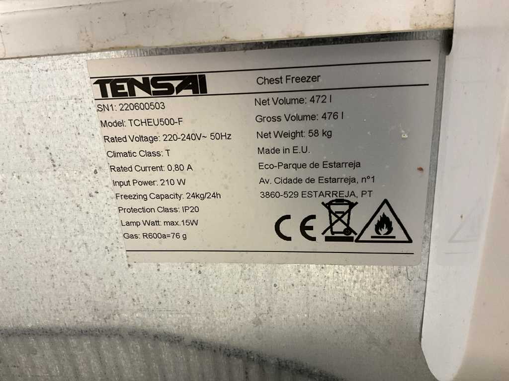 Congelatore Tensai TCHEU500-F