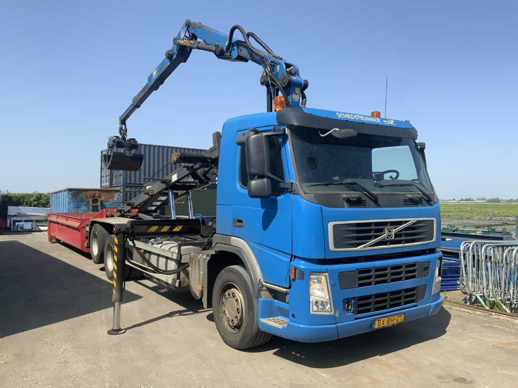 Volvo FM440 6x2R RAL21RADT-AR Container car with Z loader crane