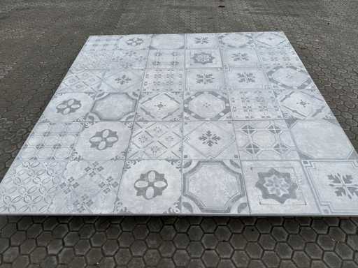 Piastrelle in ceramica per il giardino (circa 153,6 m²)