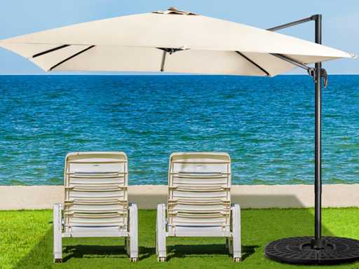 3-position tilt parasol for gardens, terraces, cafes