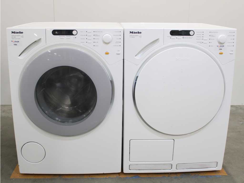 Mașină de spălat sistem Miele W 1811 SoftCare & Miele T 7744 C Uscător sistem SoftCare