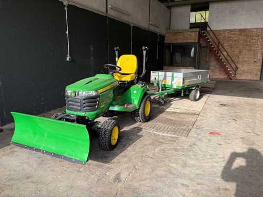 2022 JOHN DEERE X948 Municipal Tractor – Full Equipment – Only 18 – with Sweeping Broom, Snow Blade & Hydraulic Tipper
