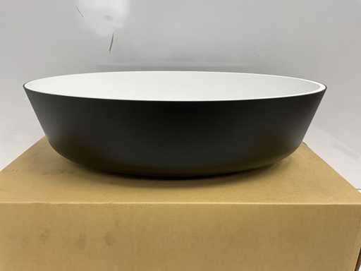 Qisani - Bicolour oval - Washbasin 47 x 31 cm