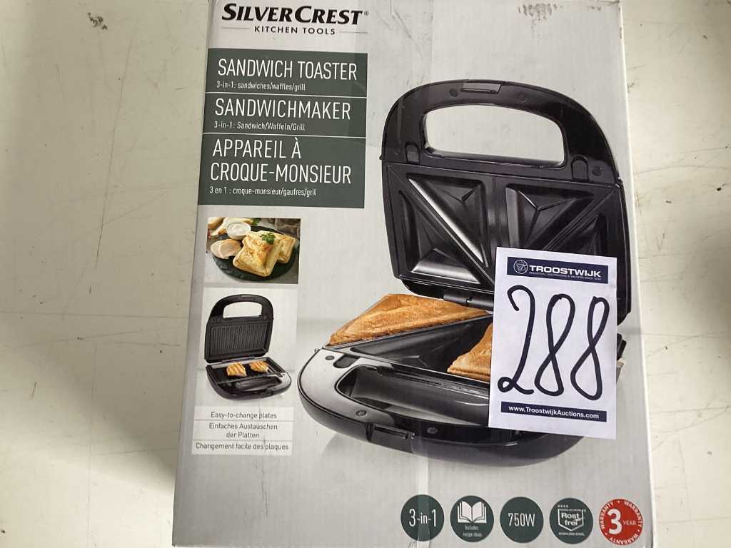 SilverCrest - Prajitor de paine si fiare de calcat sandwich