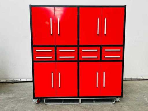 RTE - 8120 - werkplaats wandkast 2200x520x2200mm