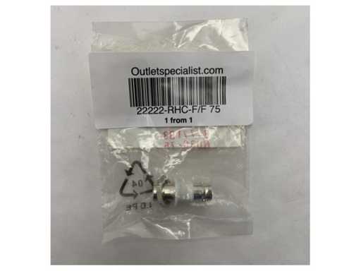Adattatore Amphenol RF 75 Ohm da connettore femmina-femmina per connessioni di cavi coassiali marittimi - F/F 75