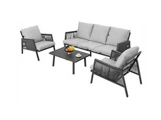 MaxxGarden 88714 Loungeset aluminium 5 persoons