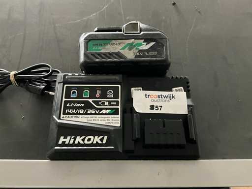 Hikoki 36 V/ 18 V multivolt Battery & charger