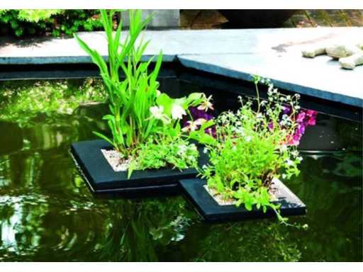 Charge von Polystyrol-Pflanzenschwimmen