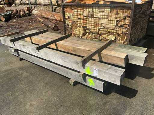 Old Oak beams 15x15 cm (9x)