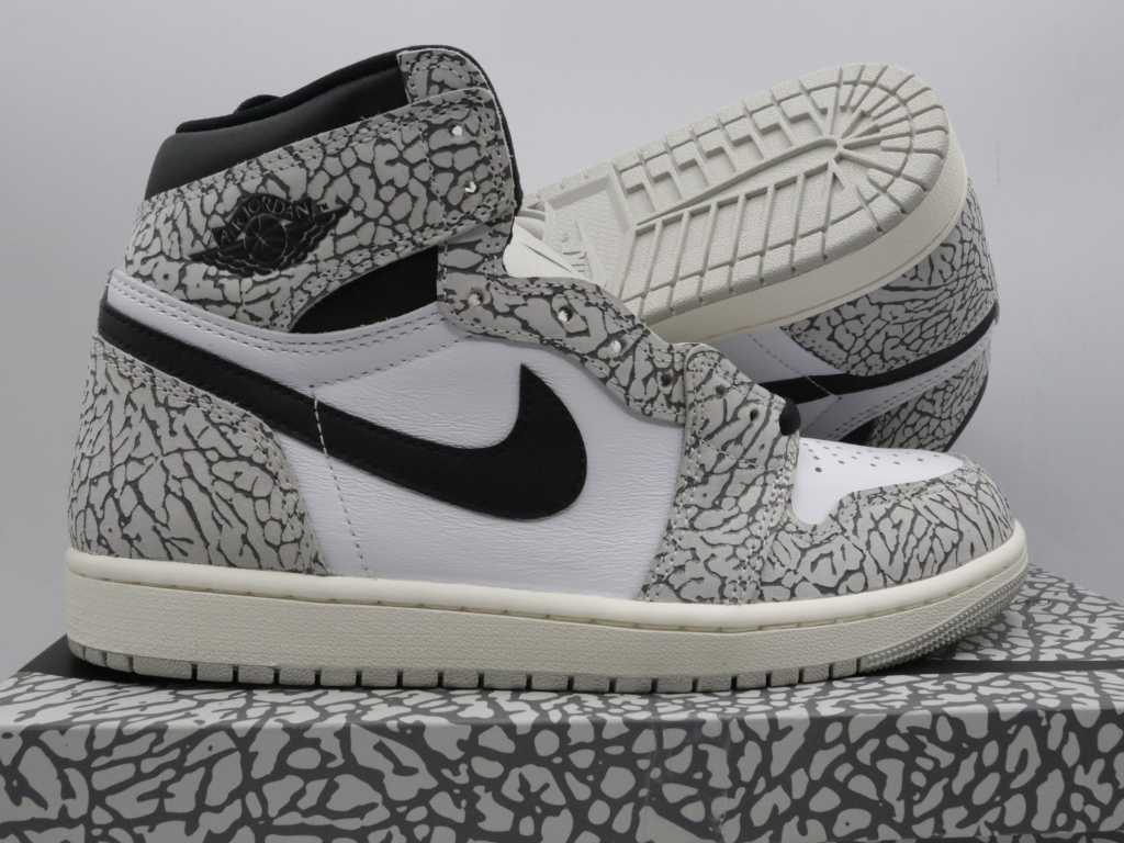 Nike Air Jordan 1 Retro High OG Tech Grey/Muslin-Black-White