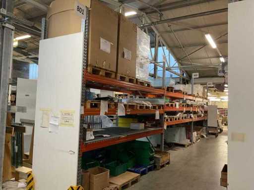 Heavy-duty shelf, with contents