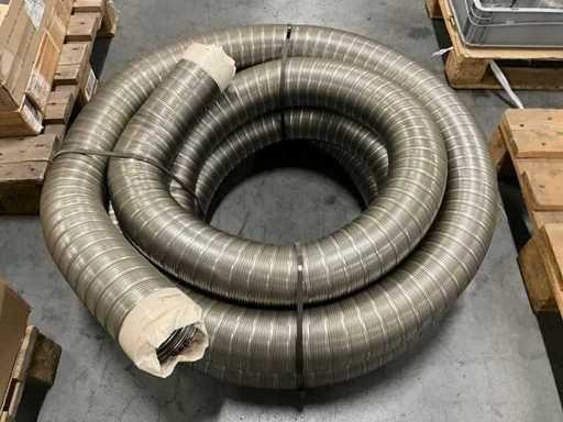 Rol flexibele roestvrijstalen rookgasafvoerbuis 125mm (4x)