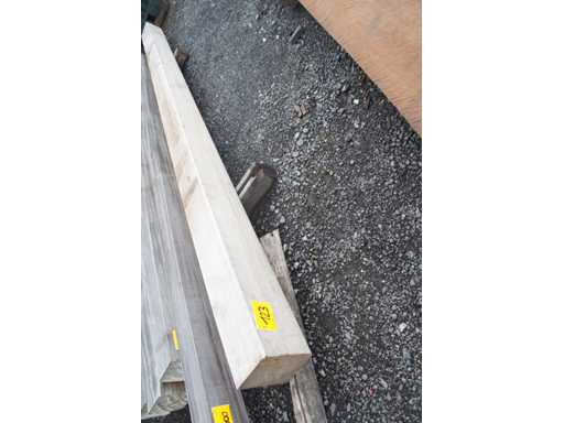 1x Stâlp de poart? din lemn tropical de esen?? tare