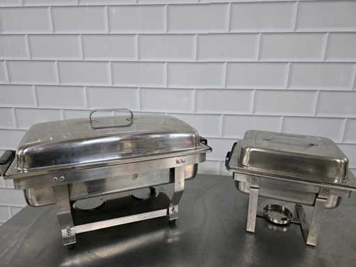 RVS Chaving Dish (2x)