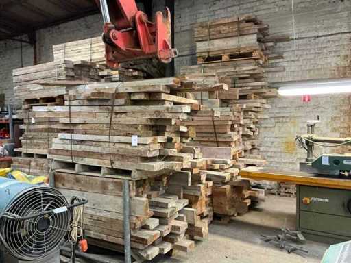 Batch of wooden beams