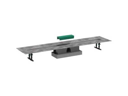 Set universale di installazione Hansgrohe uBox per scarico doccia da 120cm