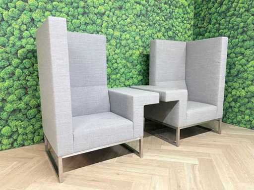 2x Palau Bricks - akoestische design fauteuil