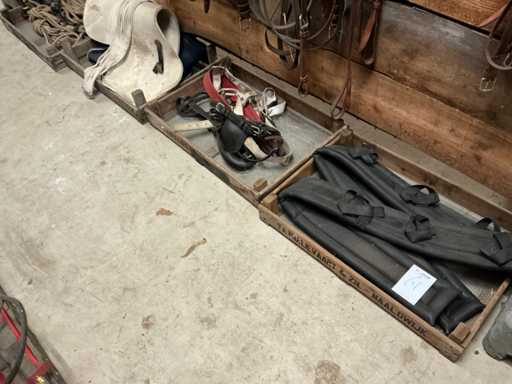 Party of horse accessories