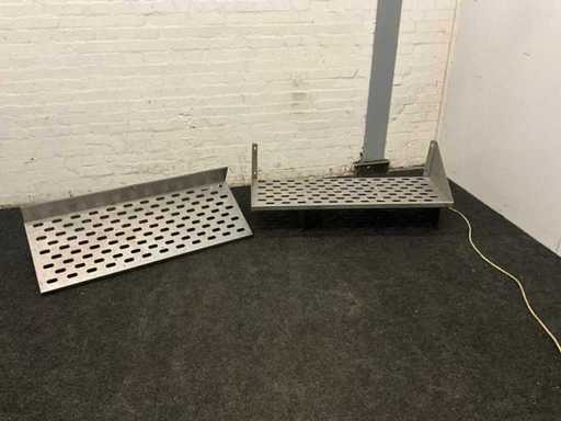 Scaffali in acciaio inossidabile (2x)