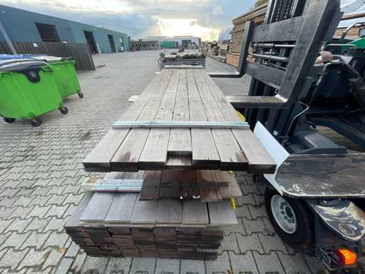 Guyana Ipé planks planed 2450x90x21mm (14x)