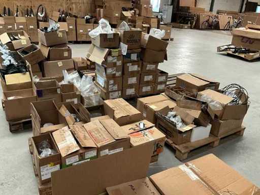 Grote partij fietsonderdelen