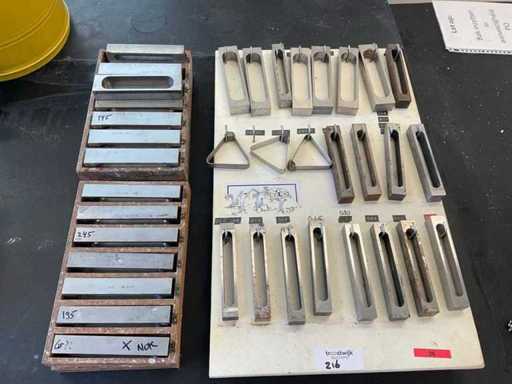 Batch of various ironing dies