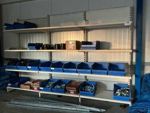 Gondela Shelf rack with content