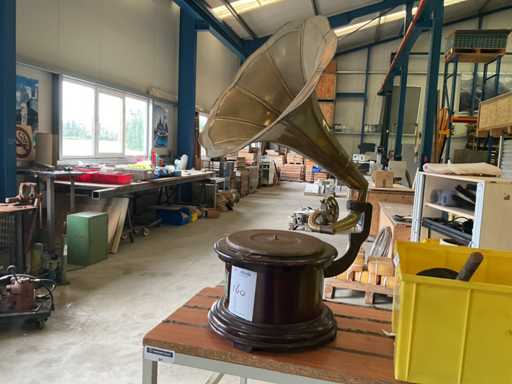 La voz de su maestro Gramófono vintage