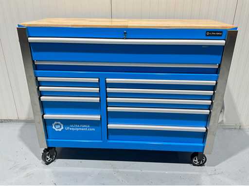 Ultra Force Equipment - Tool trolley 11 drawers, 386 pcs tools, soft close