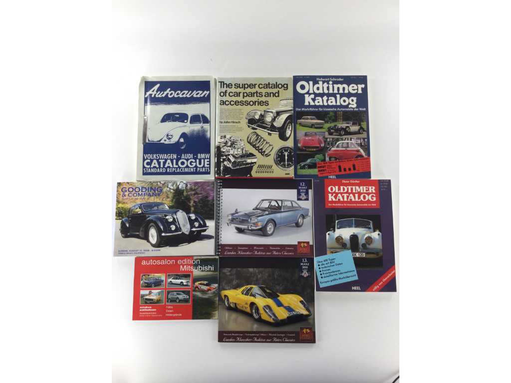 Catalog de mașini/licitații Cărți tematice cu loturi mixte/mașini