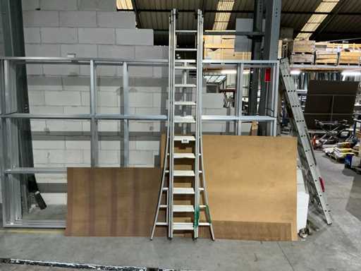 3-piece alu sliding ladder