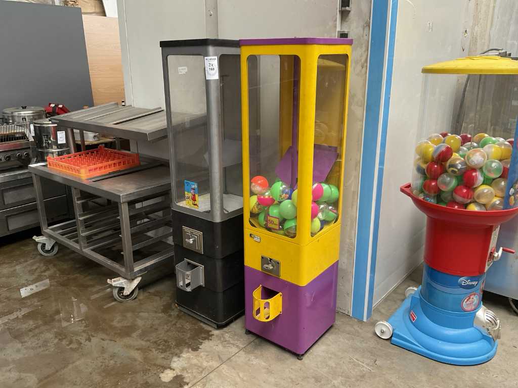 Distributeur automatique de boules de gomme (2x)