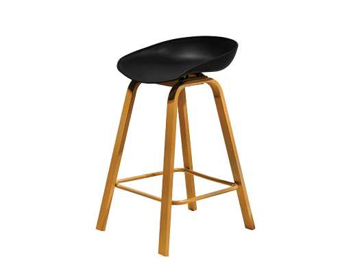 Bar stool ALANI Black (4x)