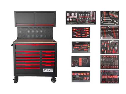 Tool trolley Apex Red