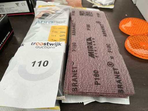 Bandes de ponçage en velcro Mirjam Albanet P 100 (50x)