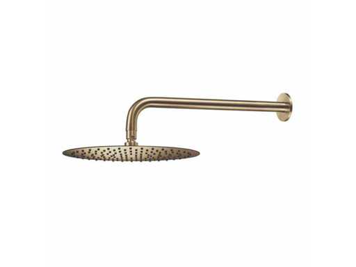Qisani - Flow - Hoofddouche met wandarm - Light gold 30 cm