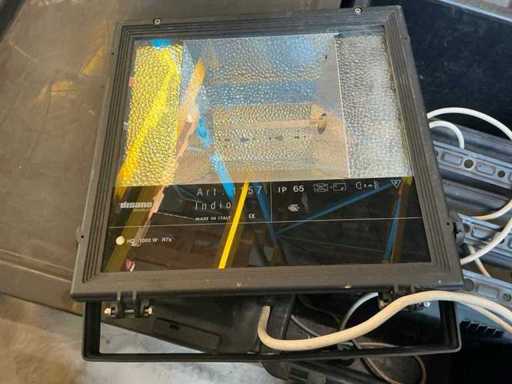 Feu à décharge en inde 400W - Disano - Noir avec prise Cee (4x)