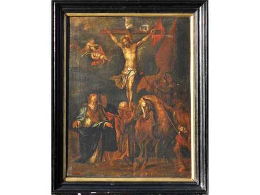 Artist unknown – Crucifixion of Christ – Oil on canvas