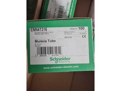 SCHNEIDER - Mureva, tuleja tubowa 3321 - Szary - Ø16 mm (100x)
