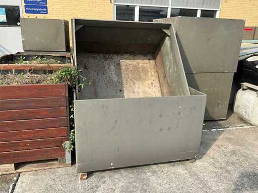 Various Metal Flower Boxes (3x)
