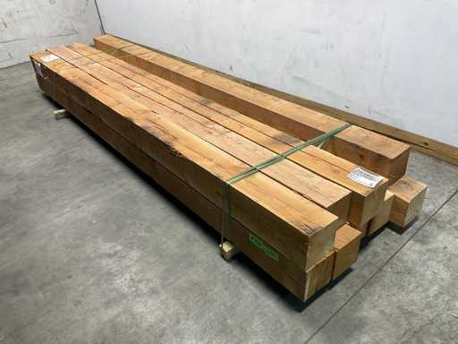 Brut du poteau Douglas - 400x20x20 cm (9x)